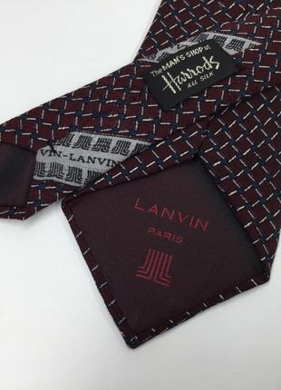 Мужской классический галстук lanvin paris2 фото