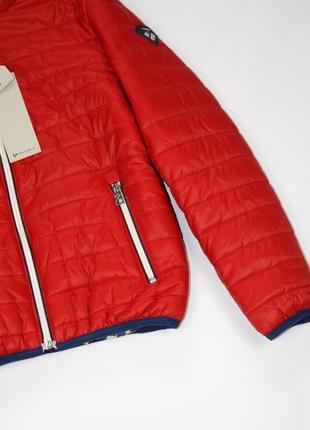 Куртка демисезонная mixture италия детская с капюшоном красная 7-9 лет5 фото