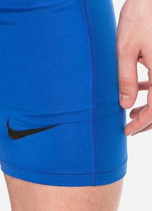 Шорти компресійні чоловіки. nike pro training shorts blue (арт. bv5635-480)4 фото