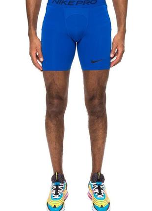 Шорти компресійні чоловіки. nike pro training shorts blue (арт. bv5635-480)2 фото