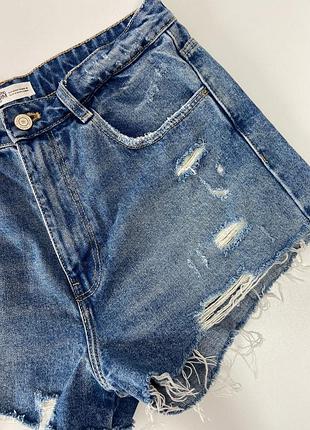 Джинсовые шорты zara 2