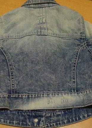 I love next джинсовий піджак з потертостями 4-5 років джинсовий піджак2 фото