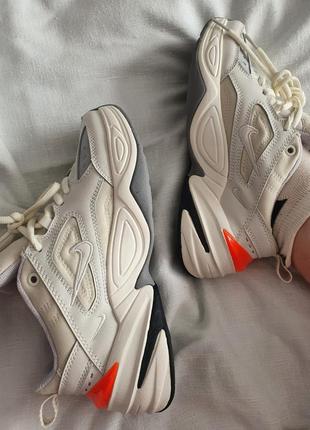 Nike m2k tekno’phantom' white/orange/grey  ⁇  кроссовки женские