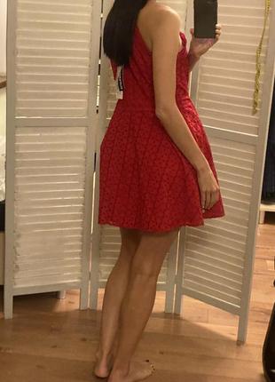Платье - сарафан superdry. новое. красное и белое.3 фото