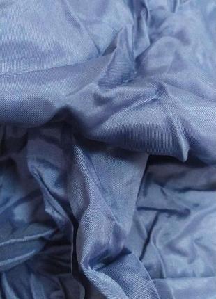 Атласная подкладка темно голубая 140*96  см2 фото