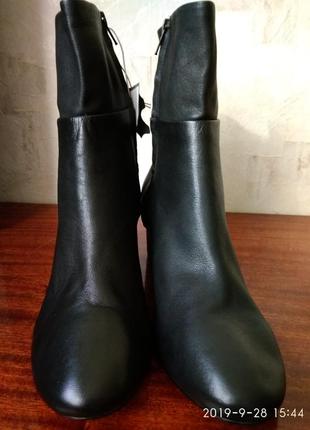 40р.h&m демисезонные кожаные ботинки (полусапожки) premium quality4 фото