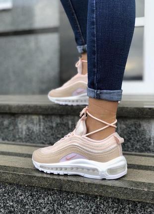 Стильные жеснкие кроссовки nike 97 в персиковом цвете (весна-лето-осень)😍3 фото