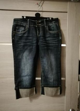 Бриджи джинсовые на подростка, 152-164 см4 фото