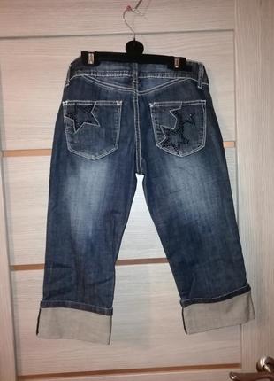 Бриджи джинсовые на подростка, 152-164 см3 фото