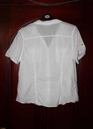 Хлопковая женская блузка, рубашка, наш 52 размер от jessica (c&a)4 фото