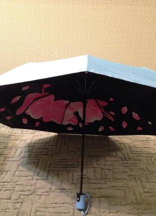 Зонт женский двухсторонний полуавтомат , система антиветер, качество!4 фото