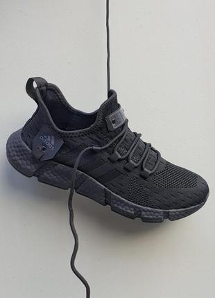 Adidas boost 2.0 кросівки в сітку чорні
