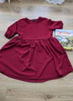 Платье бордо летнее l-xl❤️