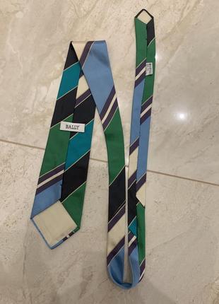Галстук краватка шелк bally ретро винтаж1 фото