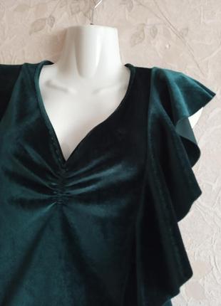 Красива велюрова блуза stradivarius