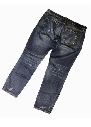 Джинси рвані укорочені zara premium jeans collection7 фото