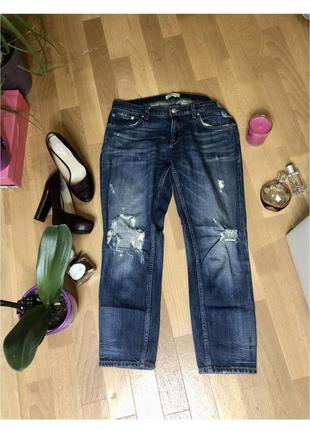Джинси рвані укорочені zara premium jeans collection3 фото