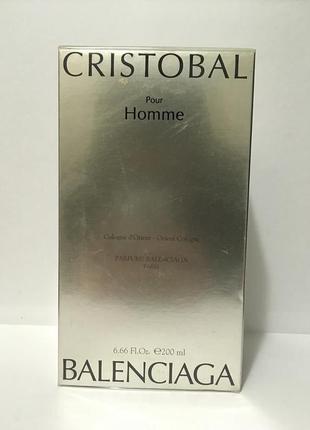 Balenciaga cristobal pour homme 200 мл оригинал винтаж1 фото