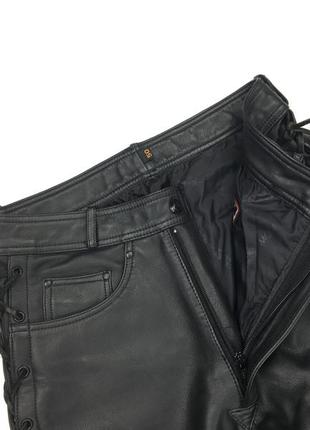 Мужские кожаные мотоштаны ixs - 48 - m мото брюки брюки7 фото