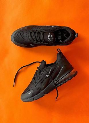 Nike air max 270 black кроссовки5 фото