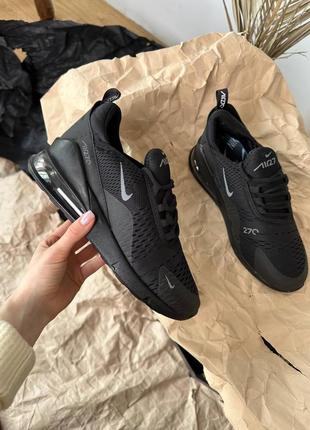 Nike air max 270 black кроссовки9 фото