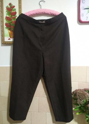 Штаны  большой размер цвет шоколад