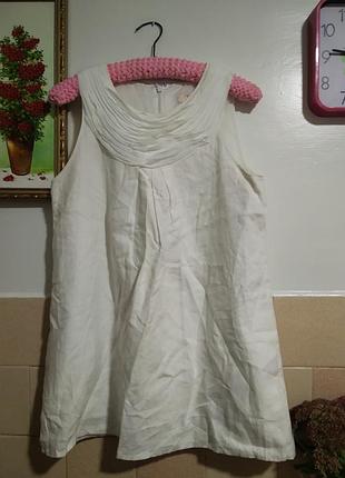 Блузка,туника 100 % лен р 14