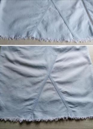 Юбка джинсовая трапеция на молнии5 фото