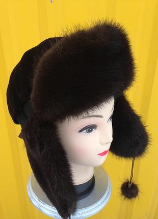 Шапка ушанка женская новая