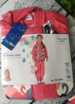 Летний дождевик куртка для девочки перхотила8 фото