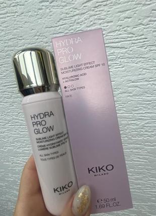 Крем увлажняющий с гиалуроновой кислотой hydra pro glow kiko milano1 фото