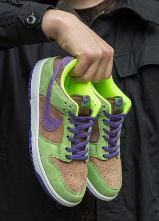 Демисезонные зелёные кроссовки nike sb dunk зелені чоловічі кросівки nike sb dunk