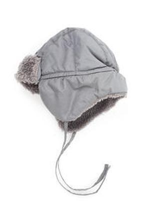 Теплая зимняя шапка ушанка coccodrillo