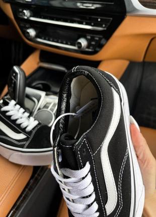 Женские кеды vans old skool platform black white 39-404 фото