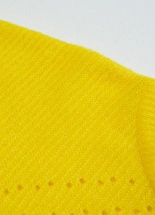 Уютный мягкий удлиненный свитер в полоску6 фото