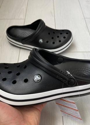 Crocs black сабо чорного кольору 39 розмір