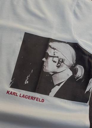 💜є наложка 💜жіноча  футболка  "karl lagerfeld"💙lux якість3 фото