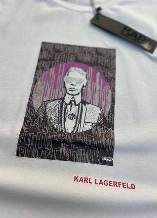 💜есть наложка 💜женская футболка "karl lagerfeld"💙lux качество2 фото