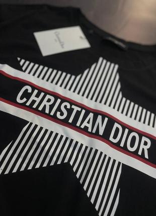 💜є наложка 💜lux якість💙жіноча футболка "christian dior"✅дуже тягнеться✅5 фото
