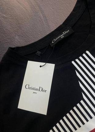 💜є наложка 💜lux якість💙жіноча футболка "christian dior"✅дуже тягнеться✅6 фото