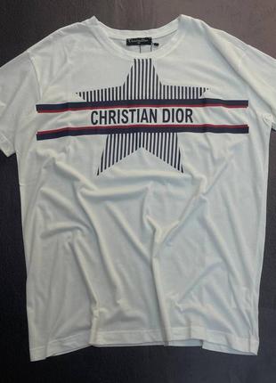 💜есть наложка 💜lux качество💙женская футболка "christian dior"✅очень тянется✅