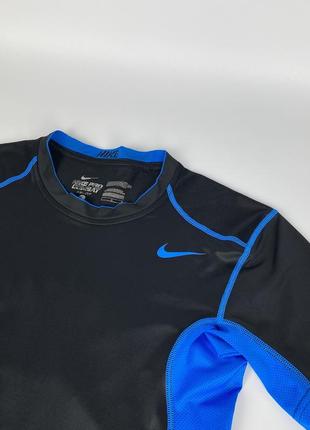 Спортивна футболка nike pro combat dri-fit оригінал чорна розмір l 449838-0103 фото