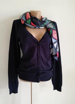 🌹 класичний чорно-синій кардиган🌹 пуловер 🌹 віскоза