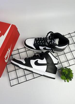 Кросівки nike dunk nigh panda black white  dd1399-1051 фото