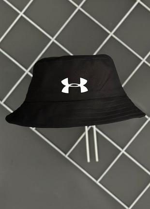 Летняя чёрная панамка літня чорна панама under armour1 фото