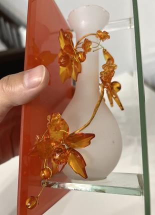 Декоративна ваза скляна5 фото