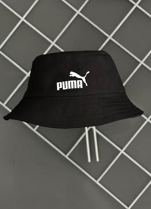 Летняя бордовая панама унисекс летняя черная панамка унисекс puma