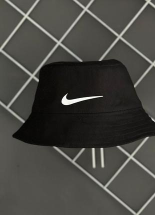 Літня чорна панама унісекс летняя чёрная панамка унисекс nike1 фото