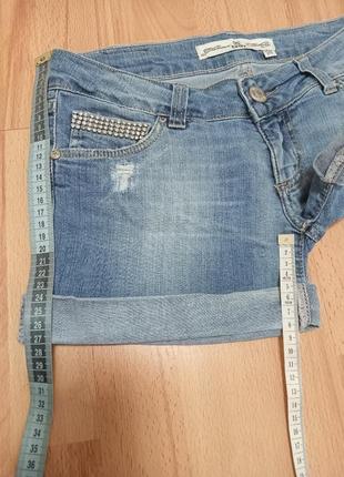 Шорты джинсовые с манжетом tirdy glamour factory р.255 фото