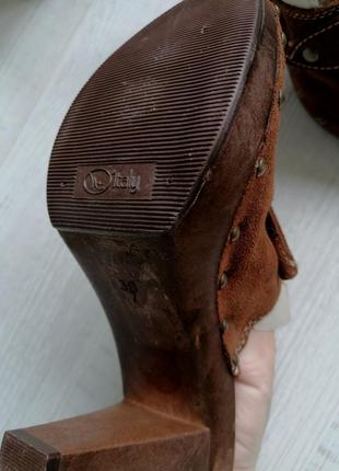 🌹замшеві сабо🌹кожаные туфли сабо в стиле isabel marant2 фото